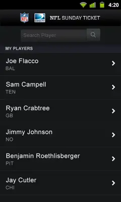 NFL Sunday Ticket android App screenshot 2