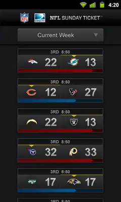 NFL Sunday Ticket android App screenshot 5